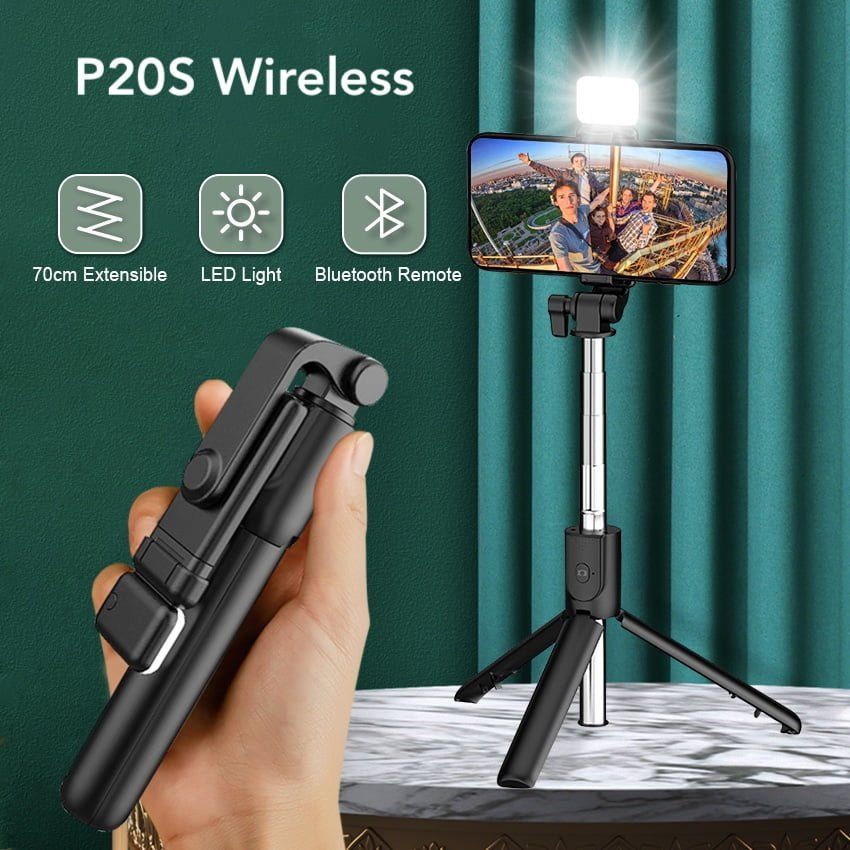 Picture of P20S Selfie Stick With LED Light