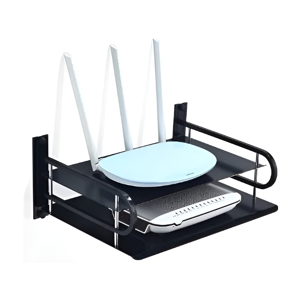 Picture of Router Storage Wifi Router Storage Box,Black Metal