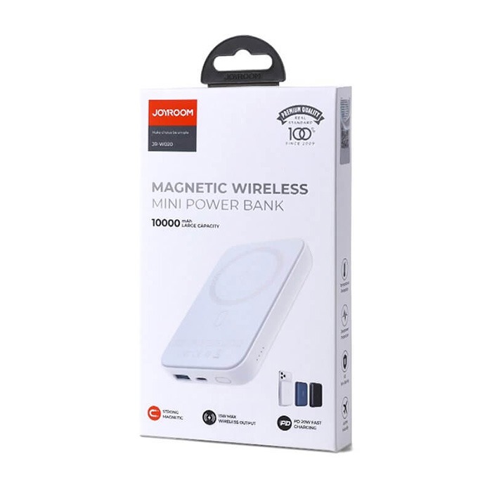 Picture of Joyroom JR-W020 20W Magnetic Wireless Charging 10000mAh Power Bank-White Color