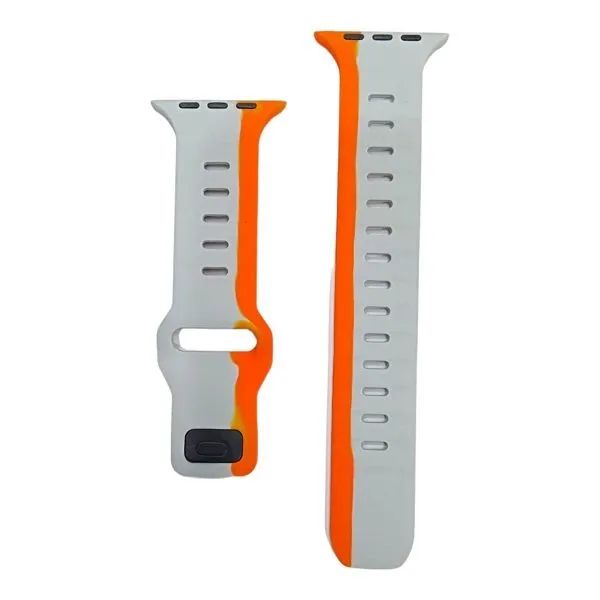 Picture of Dual Color 42mm-44mm-45mm-49mm Soft Silicone Watch Straps-