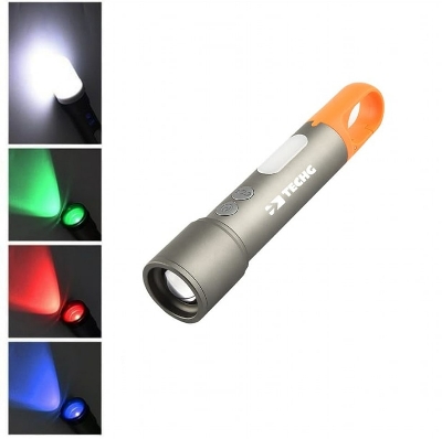 Picture of TECHG k57  Multifunctional Rechargeable Torch, Flashlight Zoomable LED Flashlight