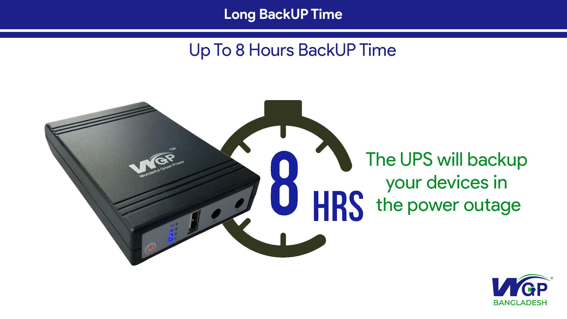 Picture of WGP mini UPS 5/12/12V (8,800mAh)- 1 Year Warranty- Black