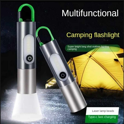 Picture of Rechargeable Flashlight Powerful Laser Camping Usb Long Duration Flash Lamp Super High Power Brightness LED Portable Flash Lamp