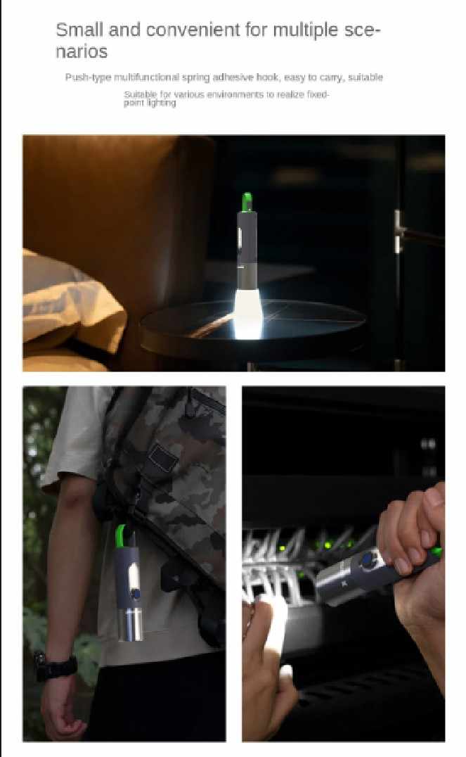 Picture of Rechargeable Flashlight Powerful Laser Camping Usb Long Duration Flash Lamp Super High Power Brightness LED Portable Flash Lamp