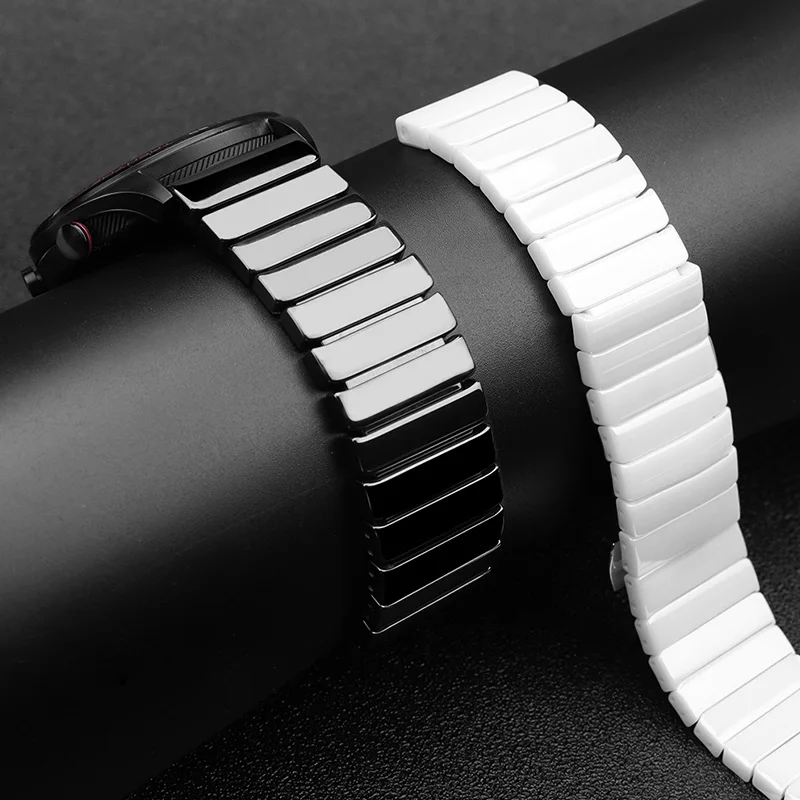Picture of 22mm Ceramic strap for smartwatch – White
