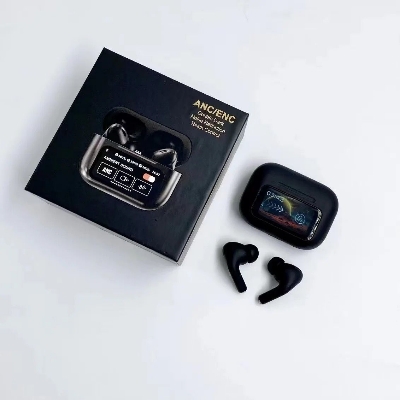 Picture of A9 Pro ANC Touch Screen Display Earbuds – Black