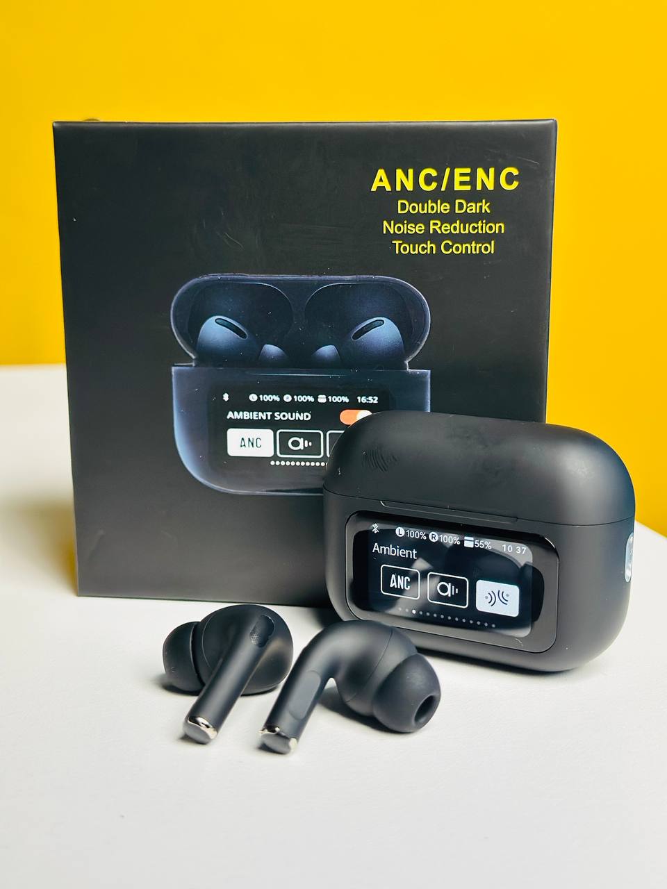 Picture of A9 Pro ANC Touch Screen Display Earbuds – Black