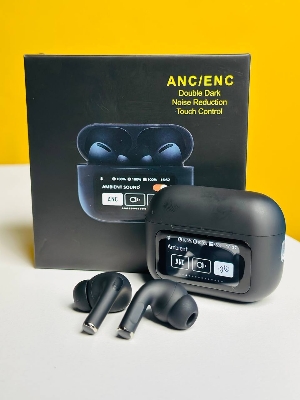 Picture of A9 Pro ANC Touch Screen Display Earbuds – Black