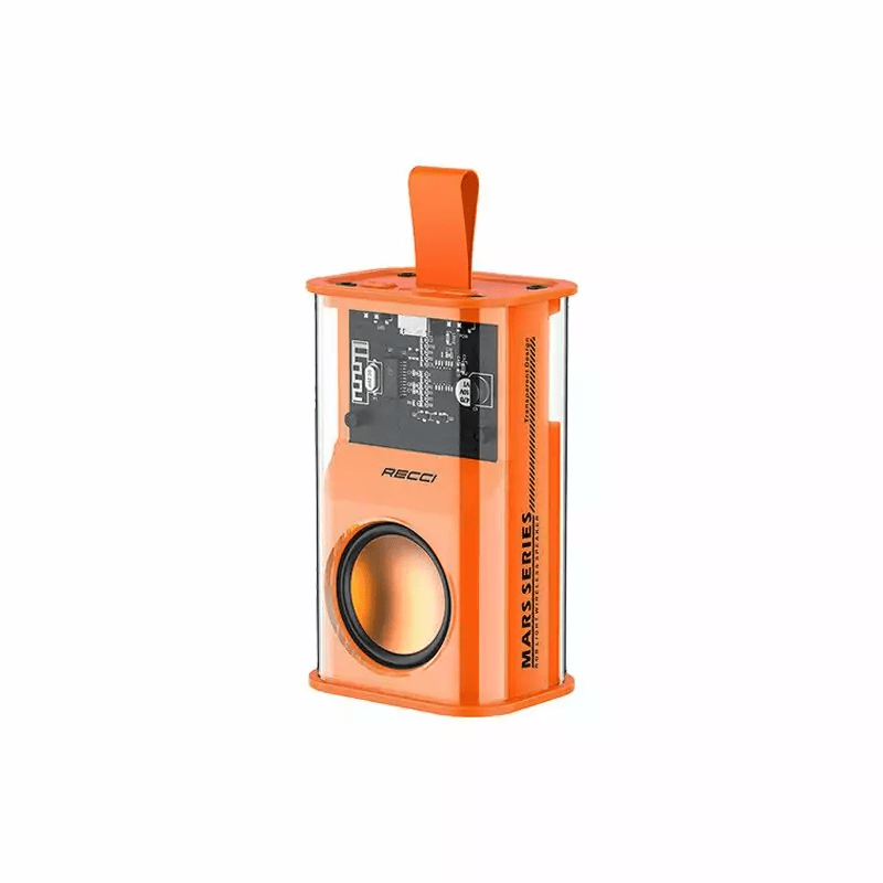 Picture of RECCI RSK-W30 Transparent Wireless Speaker with RGB Light- Black Color