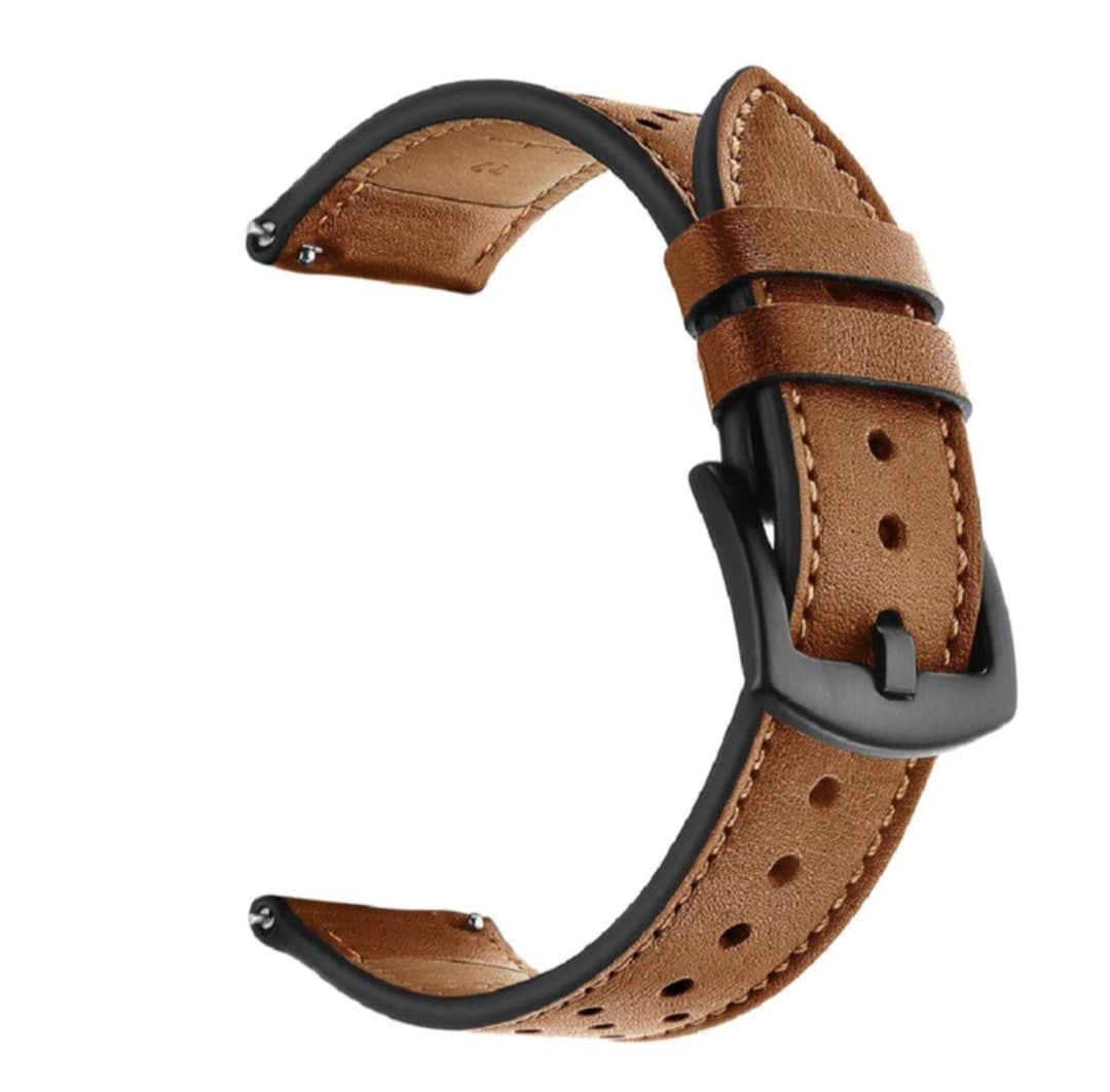 Picture of Soft Leather 22mm Smart Seamlessly Compatible and Versatile - Durable and Trendy - Watch Strap-