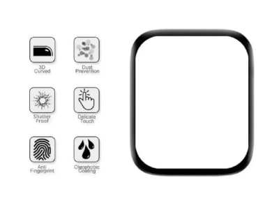 Picture of For Apple 46 MM Smart Watch Screen Protector Glass, Anti-Scratch Ultimate Protection for Your Watch