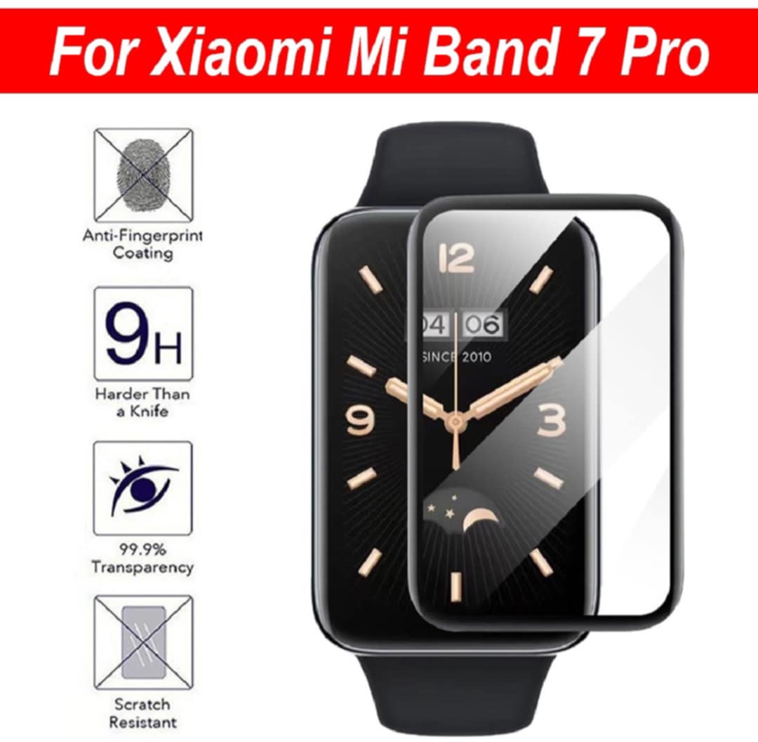 Picture of Xiaomi Mi Smart Band 7 Pro SmartWatch Plastic Full Coverage HD Clear 3D Curved Edge Screen Protector For Smartwatch