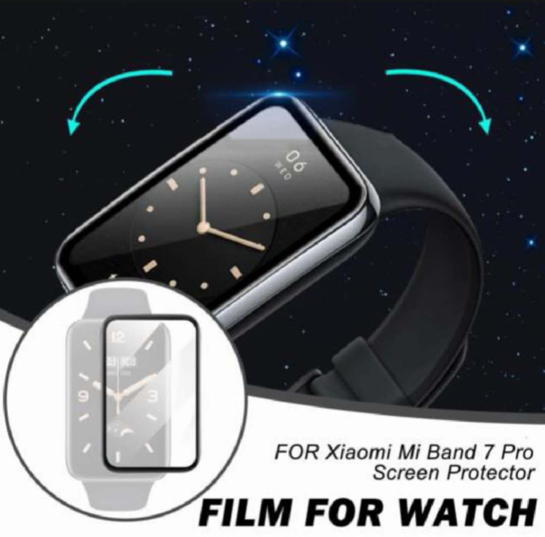 Picture of Xiaomi Mi Smart Band 7 Pro SmartWatch Plastic Full Coverage HD Clear 3D Curved Edge Screen Protector For Smartwatch