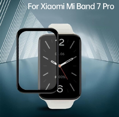 Picture of Xiaomi Mi Smart Band 7 Pro SmartWatch Plastic Full Coverage HD Clear 3D Curved Edge Screen Protector For Smartwatch