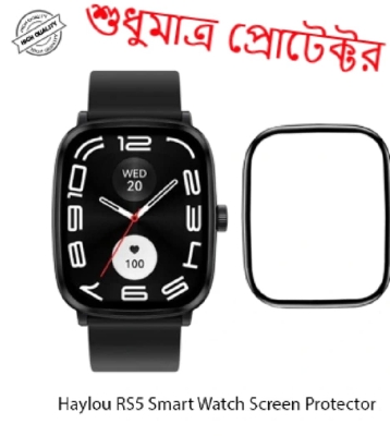 Picture of Haylou Rs5 SmartWatch Plastic Full Coverage HD Clear 3D Curved Edge Screen Protector