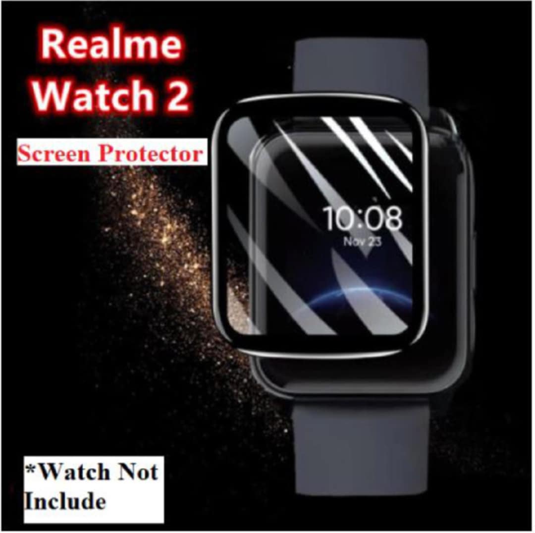 Picture of Realme Watch 2 Screen Protector 3D Full Coverage Protective Film Scratch Proof Clear Soft Fibre Glass Smart Watch Screen Protector