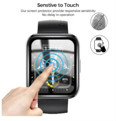 Picture of Realme Watch 2 Screen Protector 3D Full Coverage Protective Film Scratch Proof Clear Soft Fibre Glass Smart Watch Screen Protector