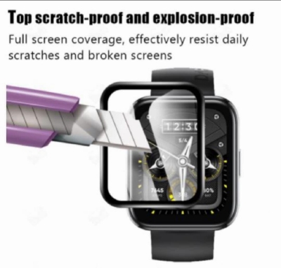 Picture of Realme Watch 2 Screen Protector 3D Full Coverage Protective Film Scratch Proof Clear Soft Fibre Glass Smart Watch Screen Protector