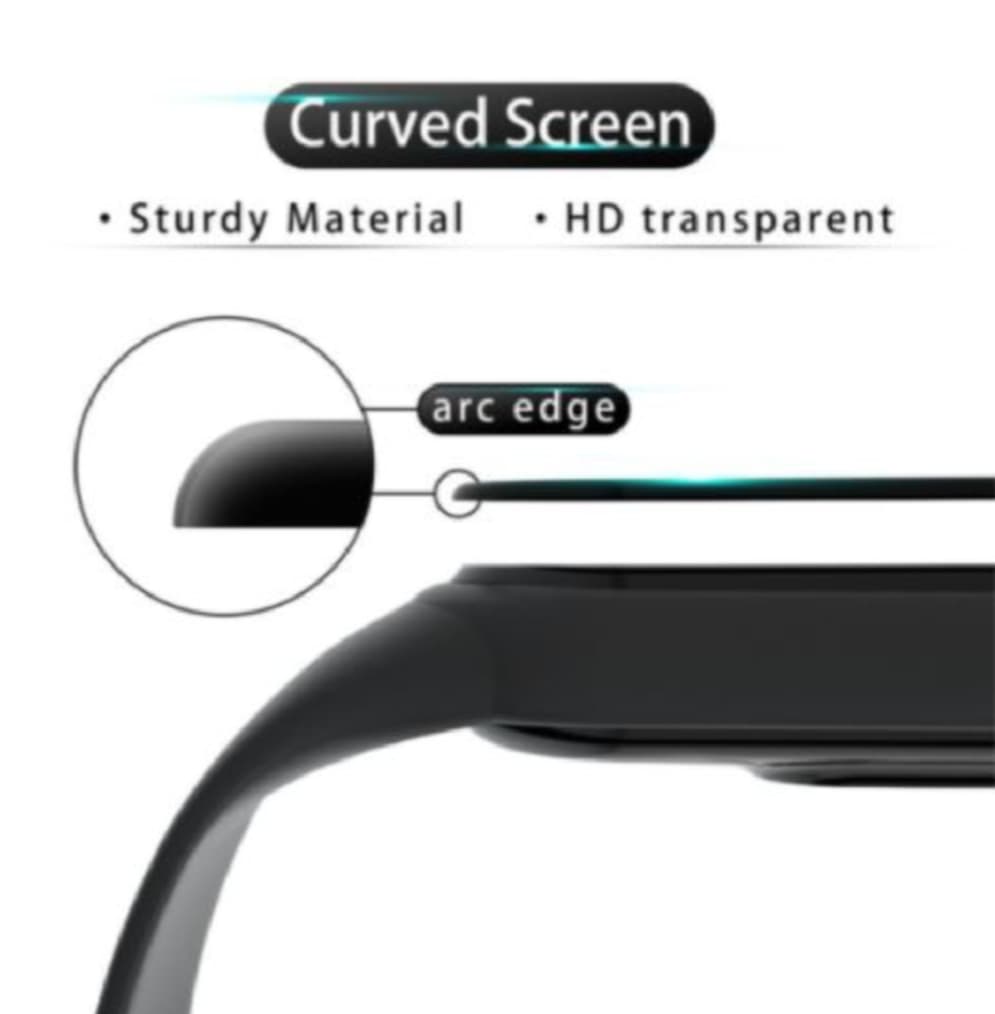 Picture of Realme Watch 2 Screen Protector 3D Full Coverage Protective Film Scratch Proof Clear Soft Fibre Glass Smart Watch Screen Protector
