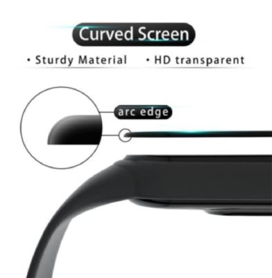 Picture of Realme Watch 2 Screen Protector 3D Full Coverage Protective Film Scratch Proof Clear Soft Fibre Glass Smart Watch Screen Protector