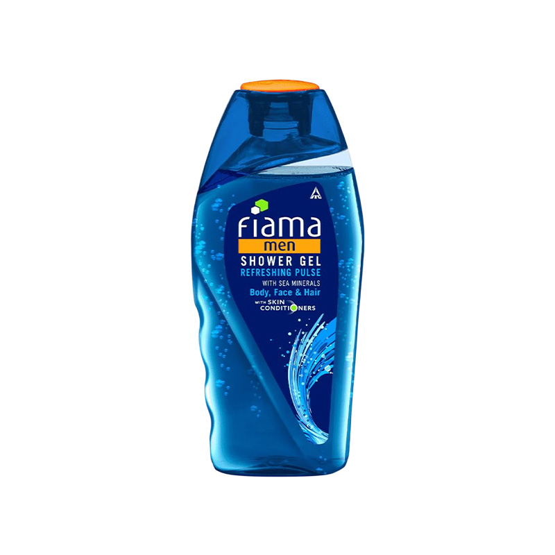 Picture of Fiama Men Refreshing Pulse Shower Gel 250ml with Skin Conditioners & Sea Minerals for Body, Face & Hair