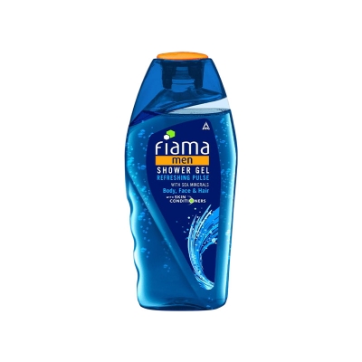 Picture of Fiama Men Refreshing Pulse Shower Gel 250ml with Skin Conditioners & Sea Minerals for Body, Face & Hair