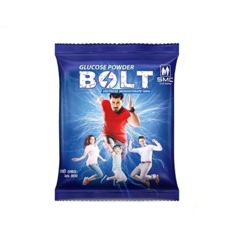Picture of SMC Bolt Glucose Powder 25gm Pack x 20 Sachets Box