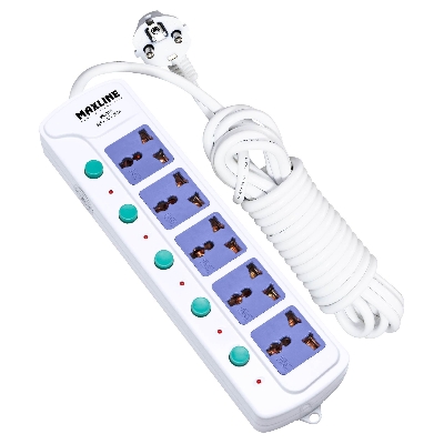 Picture of Maxline 5 Port Multi Extension Socket Model: ML-815-5 Miter Wire ( 15 Fit/Hand)