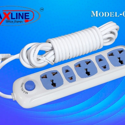 Picture of Maxline 5 Port Multi Extension Socket Model: ML-0032-2 Miter Wire ( 7 Fit/ Hand Wire )
