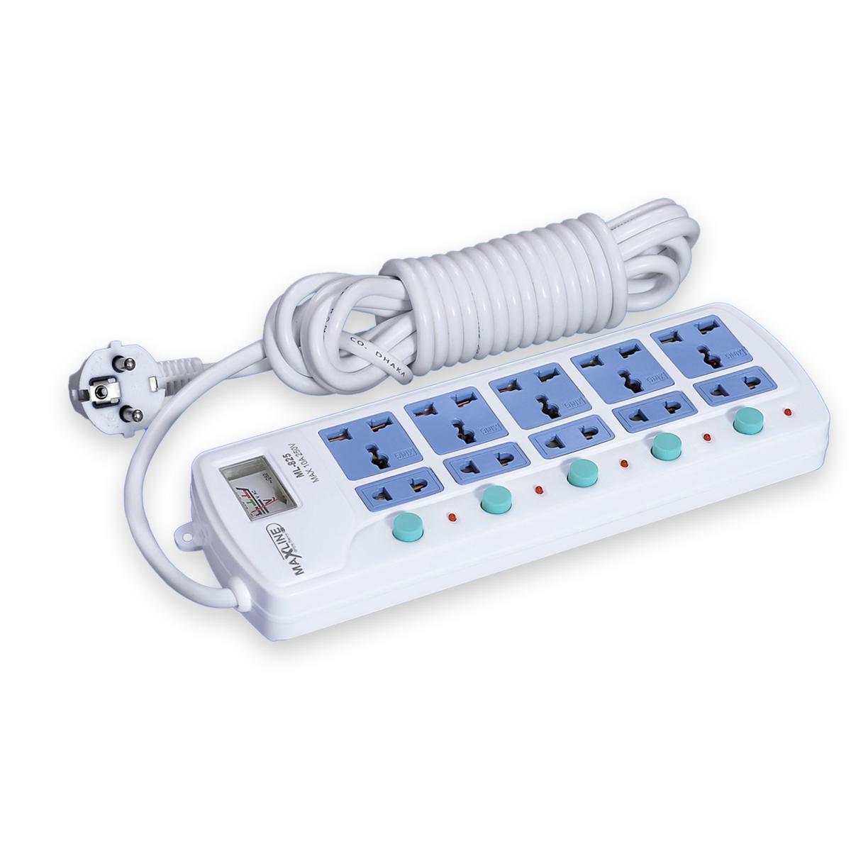 Picture of Maxline 10 Port Multi Extension Socket Model: ML-825-5 Miter Wire-17 Fit /Hand Long Wire