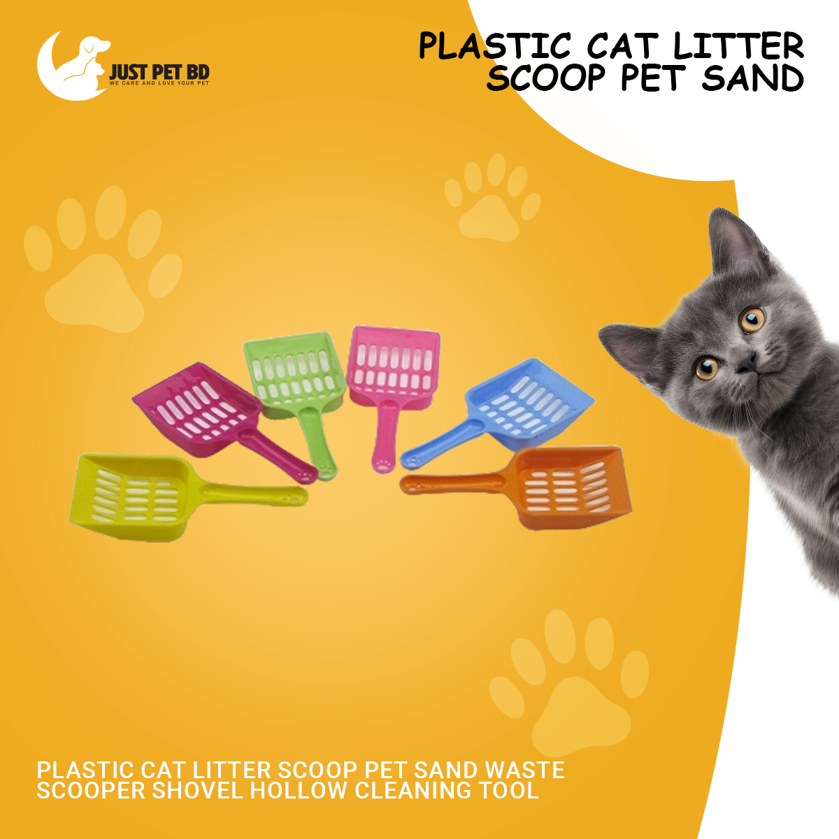 Picture of Plastic Cat Litter Scoop Pet Sand Waste Scooper Shovel Hollow Cleaning Tool