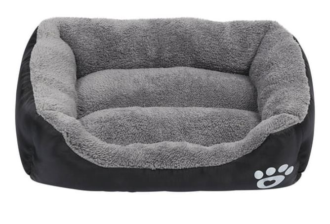 Picture of NC Cyber Celebrity cat nest Square Waterproof Kennel Warm Candy Color Footprints pet Bed Sofa Bed Dog Bed cat nest Teddy mat Two-Piece Set