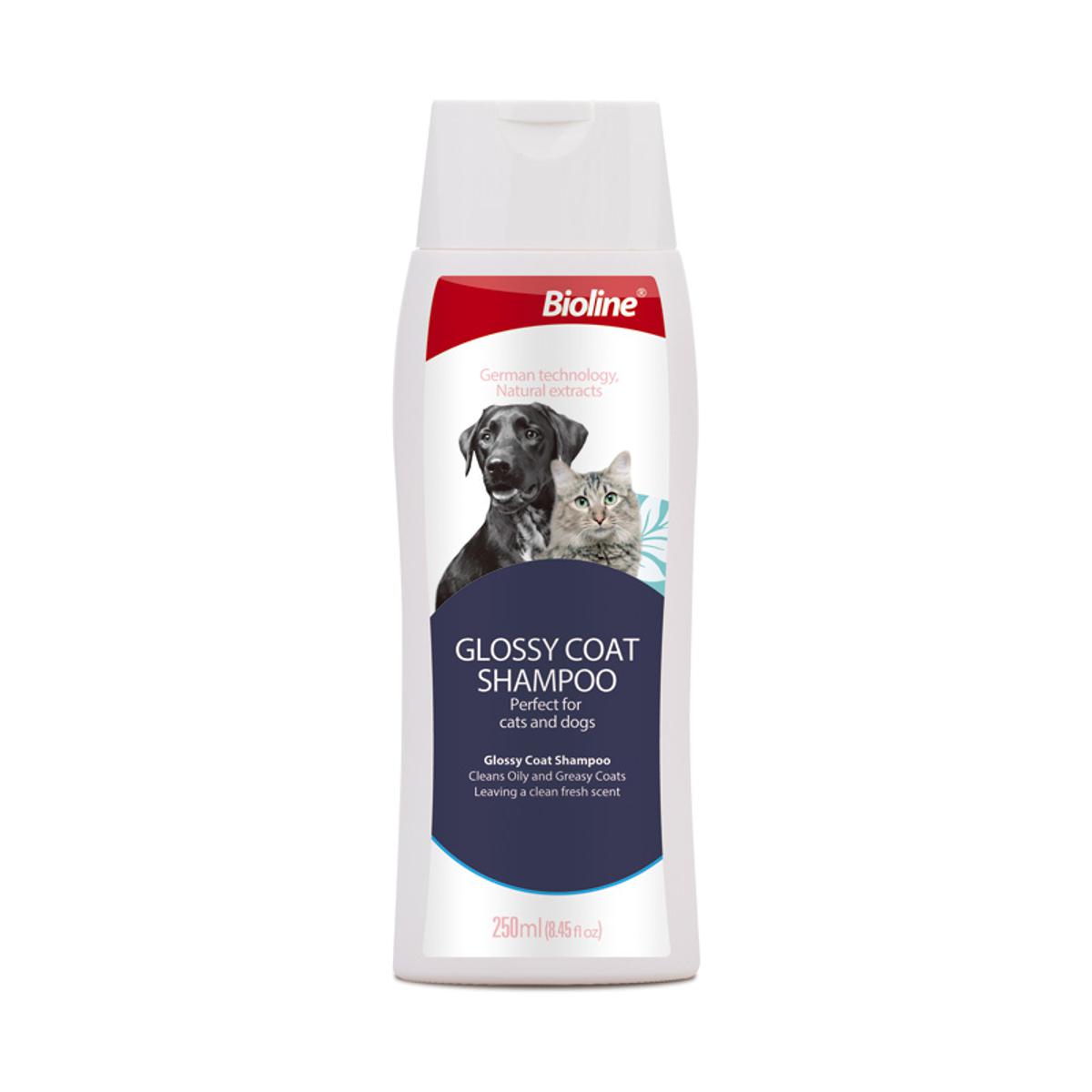 Picture of Bioline Glossy Coat Shampoo For Dogs And Cats 250 ml