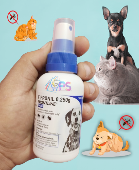 Picture of Fipronil Frontline Flea & Tick Treatment 100ml Dog/Cat Spray