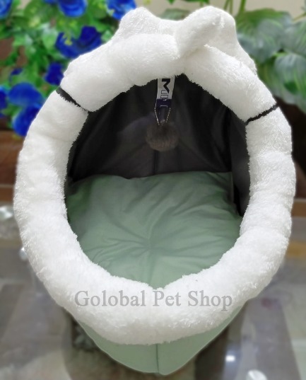 Picture of Cute Cat Beds Warm Cat House Winter Cat Kitten Puppy Dog Soft Warm Bed Kenne Lounger Cushion Global Pet Shop  House