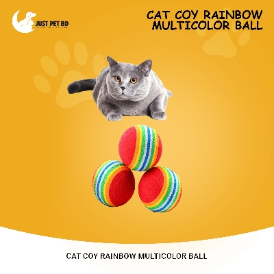 Picture of Cat Coy Rainbow Multicolor Ball