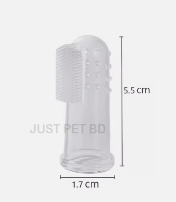 Picture of Portable Soft Silicone Dog Cat Tooth Cleaning Brush Pet Finger Toothbrush