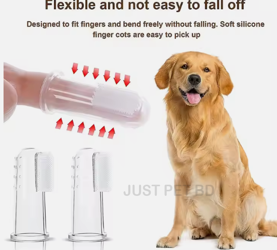Picture of Portable Soft Silicone Dog Cat Tooth Cleaning Brush Pet Finger Toothbrush