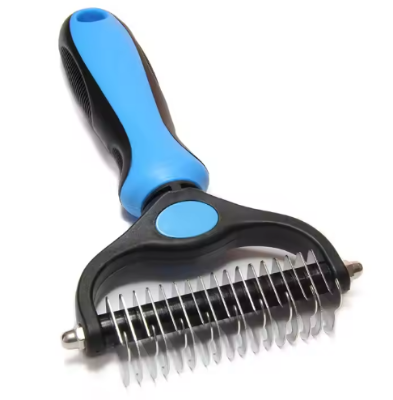 Picture of Pet Hair Removal Brush Double sided For Long Hair Deseeding Comb Pet Fur Knot Cutter Dog Grooming Shedding Tools