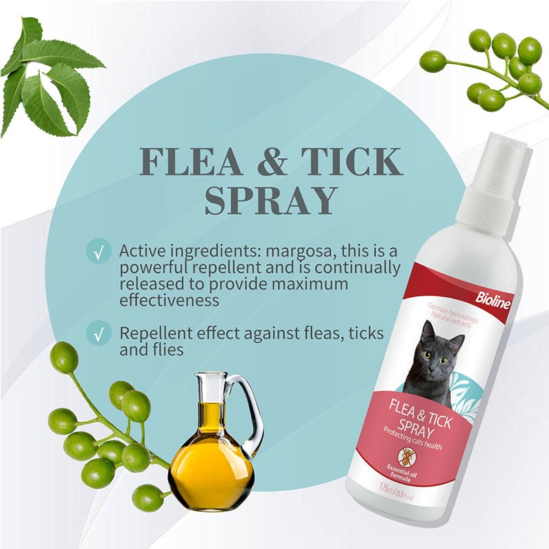 Picture of Bioline Flea &Tick Spray for cat and dogs