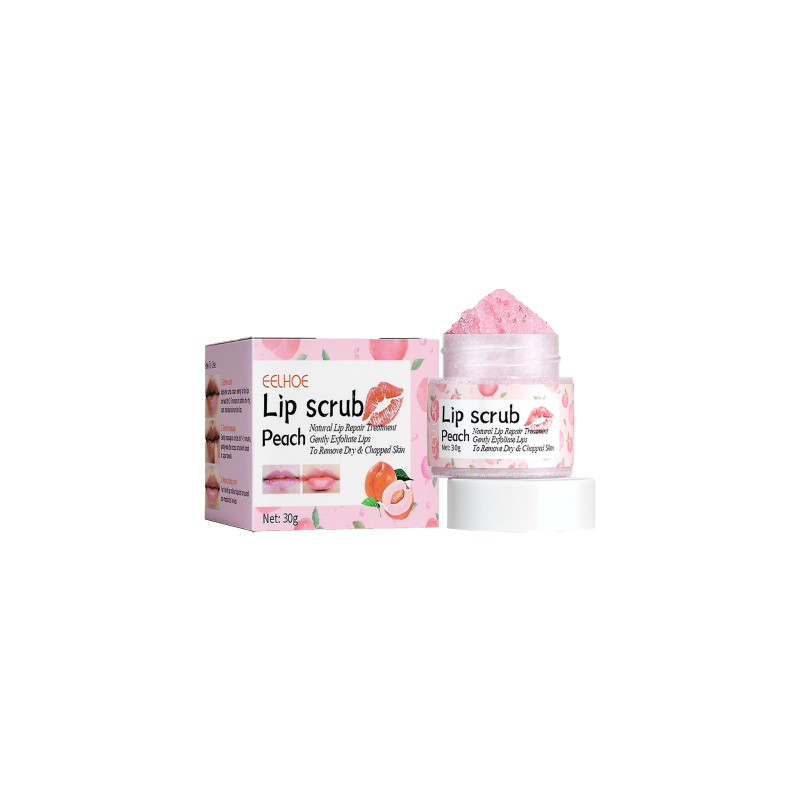 Picture of EELHOE Pink Lips Scrub Exfoliator Dead Skin Removal Lightening Fade Lip Lines Anti Dryness Moisturizing Makeup Lip Care Products
