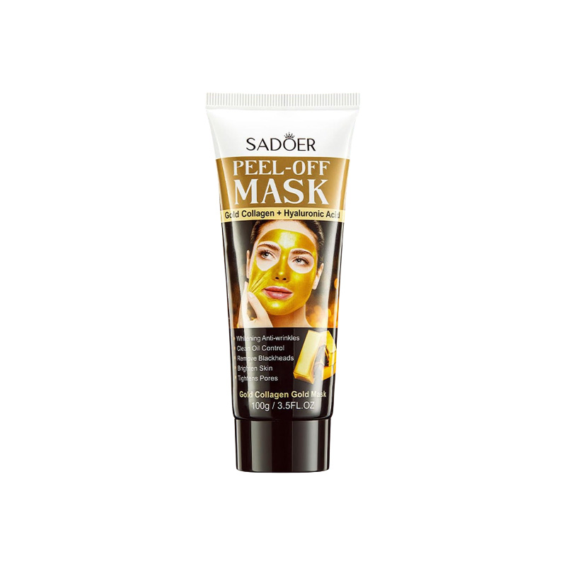 Picture of Sadoer Peel Off Mask, Gold Peel-Off Face Mask, Removal Gold Foil Peel Off Face Mask, Peel Off Face Mask Collagen