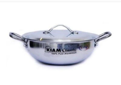 Picture of Kiam Aluminum Karai With Metal Handle - - Silver 26 cm