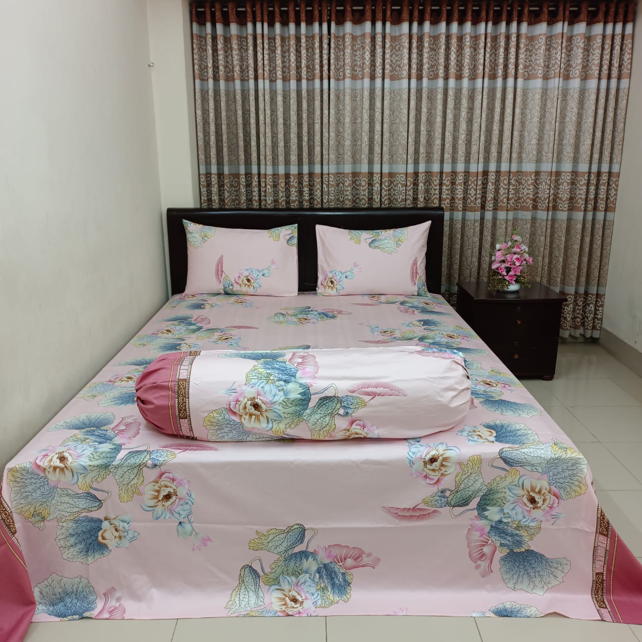 Picture of 30/30 Count Luxury Exclusive Bedsheet – King Size – 3 Pecs Set – Lux Rose