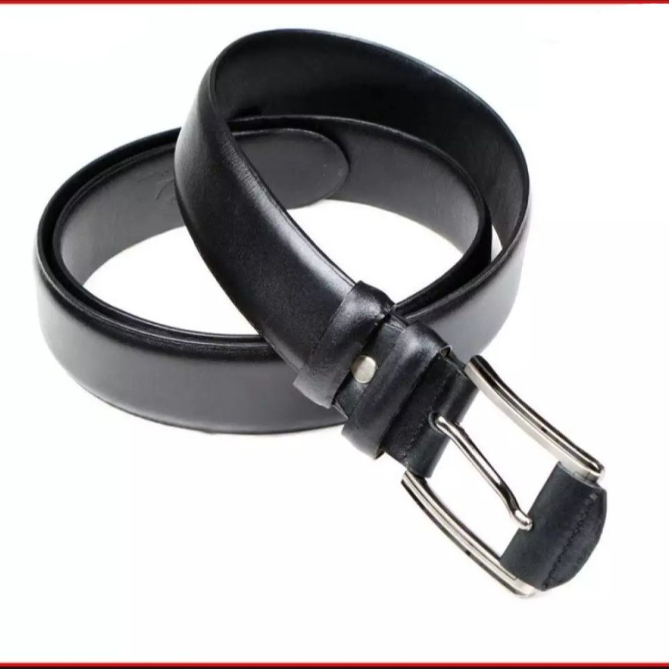 Picture of Black Leather Formal Belt For Men