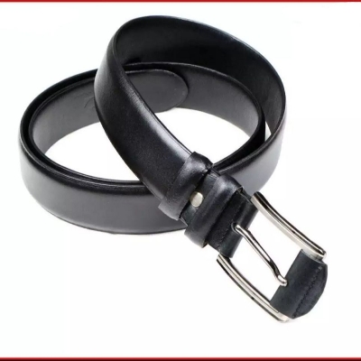 Picture of Black Leather Formal Belt For Men