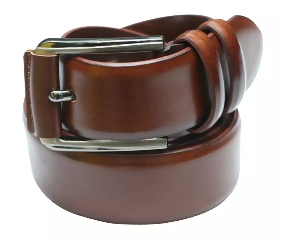 Picture of Chocolate Leather Formal Belt For Boys