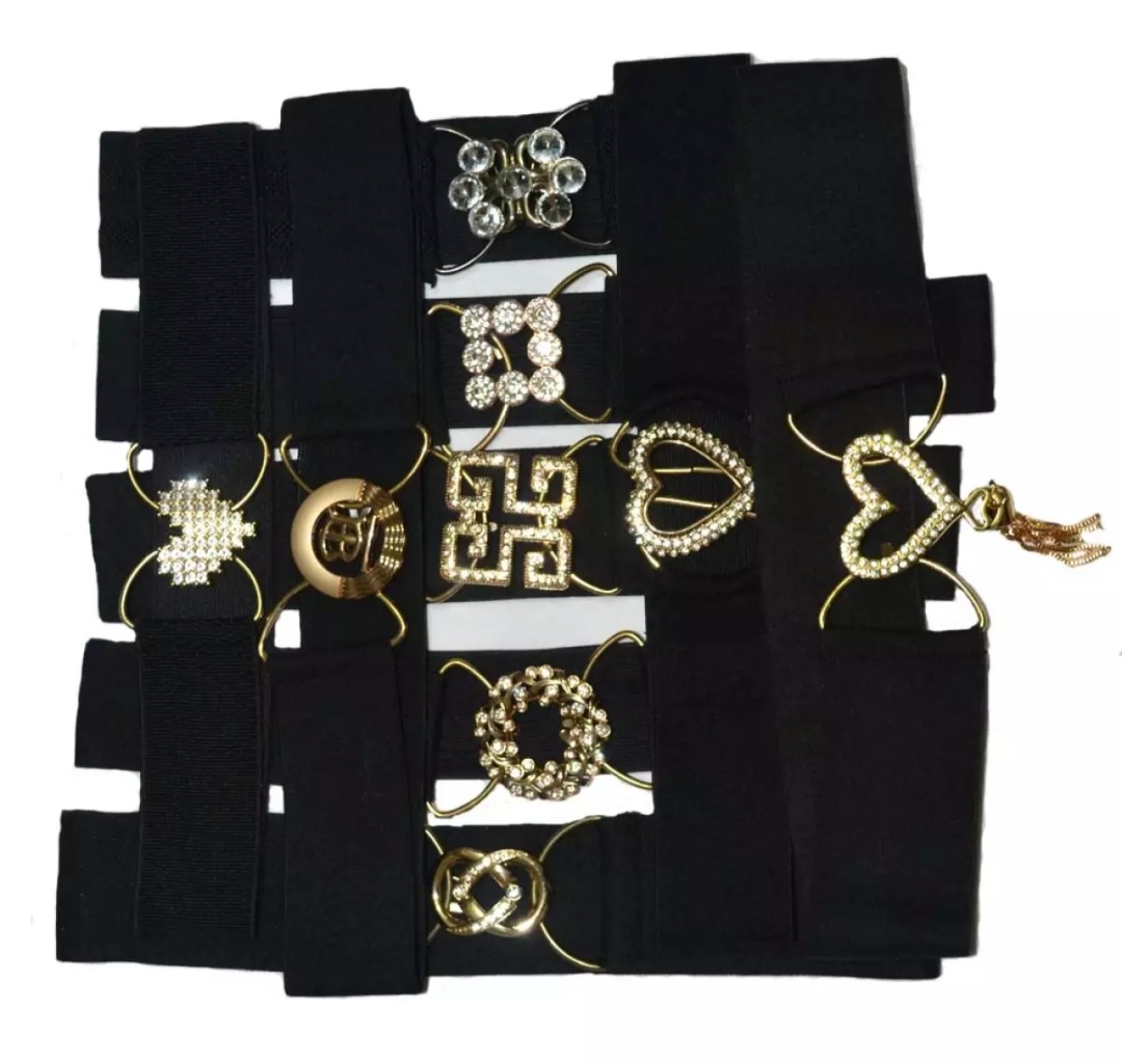 Picture of Ladies Belt Double Ring Belt For Girls Womens Belt Eid Puja Valentine Wife Gift For Her Womens T Shirt T-shirt Fashion For Ladies_1pcs(Random)