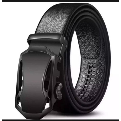 Picture of Black High Quality Stylish Auto Gear Artificial Leather Belt For Men - Belt For Men - Belt