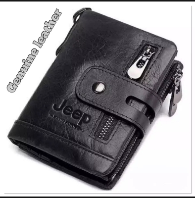 Picture of Jeep Black 100% Leather Wallet For Man - Wallet For Men - Wallet For Men - Wallet
